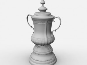 fa cup trophy Modello 3D