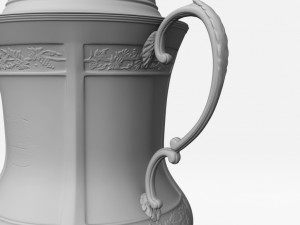 fa cup trophy Modello 3D