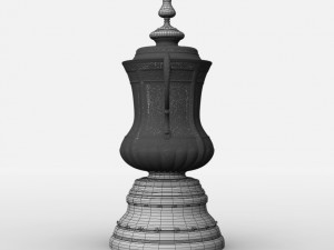 fa cup trophy Modello 3D