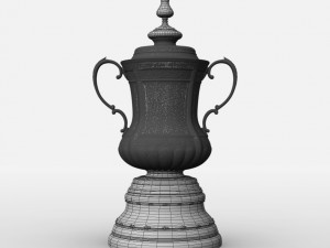 fa cup trophy Modello 3D