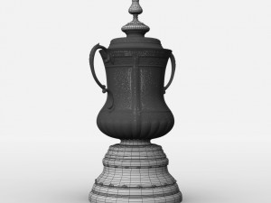 fa cup trophy Modello 3D