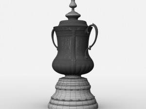 fa cup trophy Modello 3D