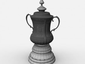 fa cup trophy Modello 3D