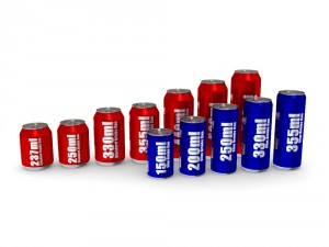 drinks cans - complete set 3D Модель