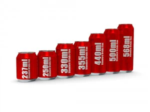 drinks cans - complete set 3D Model