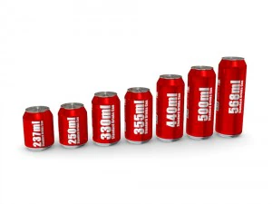 drinks cans - complete set 3D Model