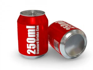 drinks cans - complete set 3D Model