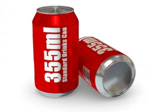 drinks cans - complete set 3D Model