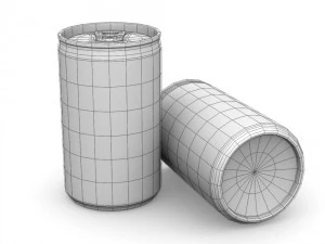 drinks cans - complete set 3D Model