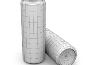 drinks cans - complete set 3D Model