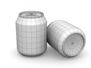 drinks cans - complete set 3D Model