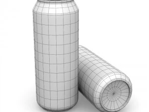 drinks cans - complete set 3D Model
