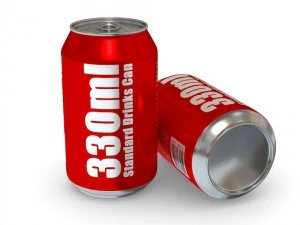 drinks cans - standard set 3D Model