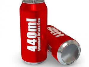 drinks cans - standard set 3D Model