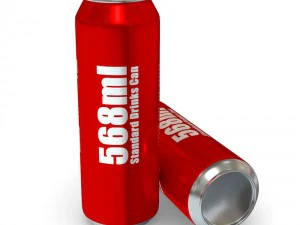 drinks cans - standard set 3D Model