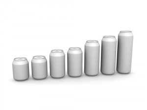 drinks cans - standard set 3D Model