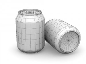 drinks cans - standard set 3D Model