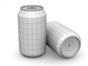 drinks cans - standard set 3D Model