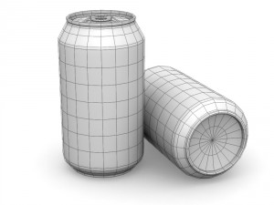drinks cans - standard set 3D Model