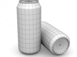 drinks cans - standard set 3D Model
