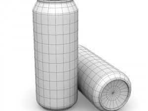 drinks cans - standard set 3D Model