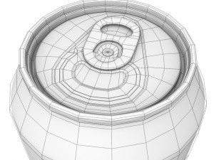 drinks cans - standard set 3D Model