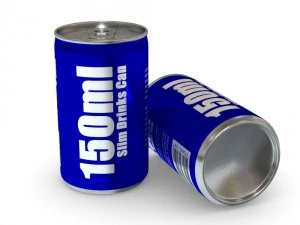 drinks cans - slim set 3D Model