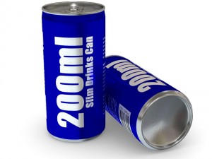 drinks cans - slim set 3D Model
