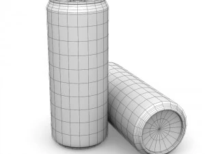drinks cans - slim set 3D Model