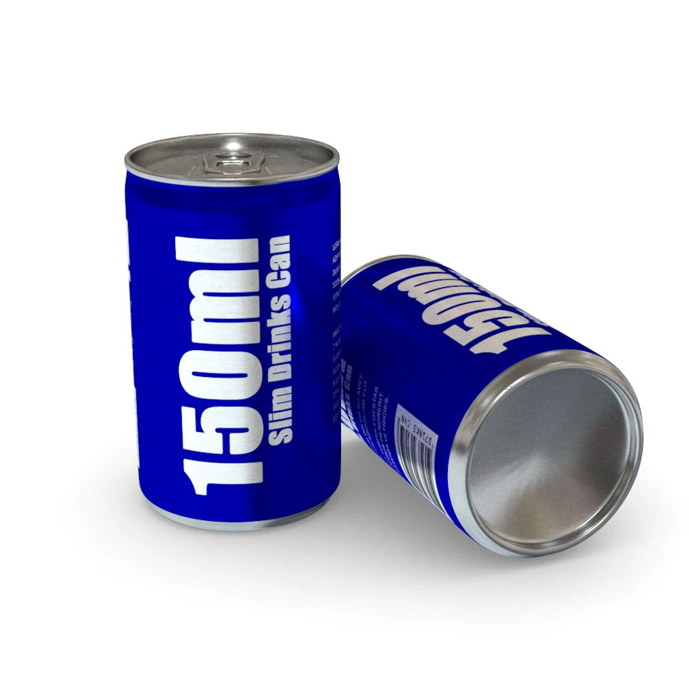 drinks can - 150ml slim 3D Model .c4d .max .obj .3ds .fbx .stl .blend 