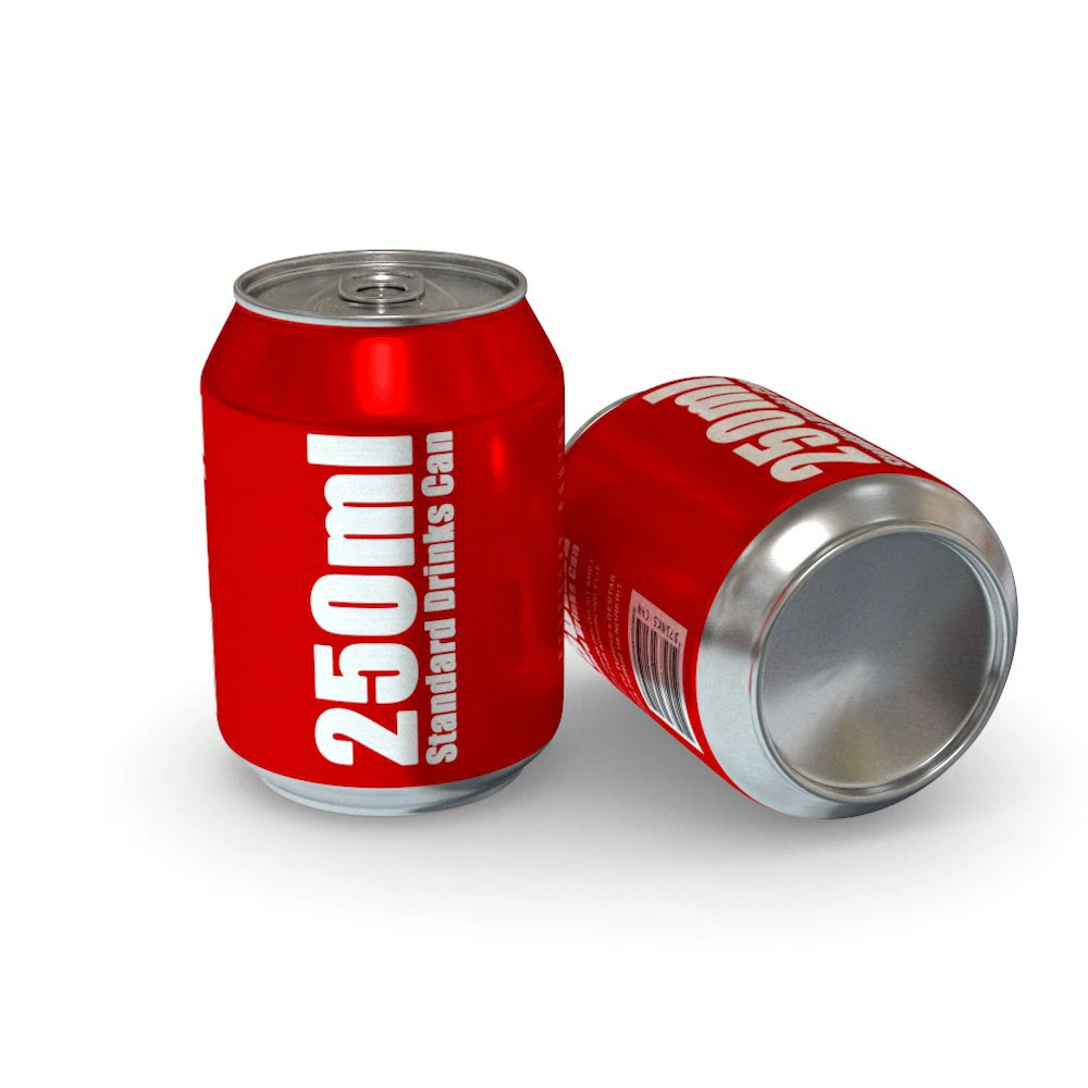 drinks can - 250ml standard 3D Model .c4d .max .obj .3ds .fbx .stl .blend