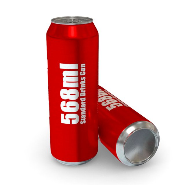 drinks can - 568ml standard 3D 모델 .c4d .max .obj .3ds .fbx .stl .blend 