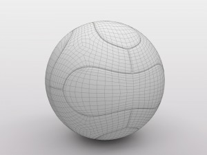 uefa champions league ball 2009-2010 3D Model