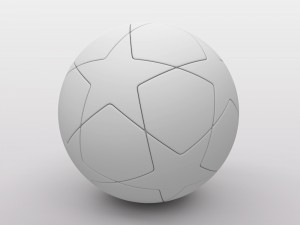 uefa champions league ball 2011-2012 3D Model
