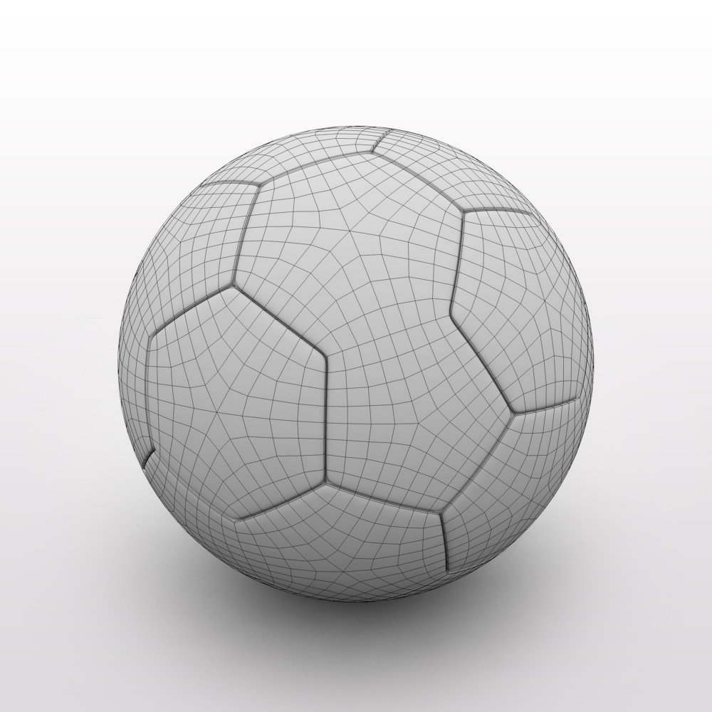 FA Cup Ball 2009 - Black 3D Model in Sports Equipment 3DExport