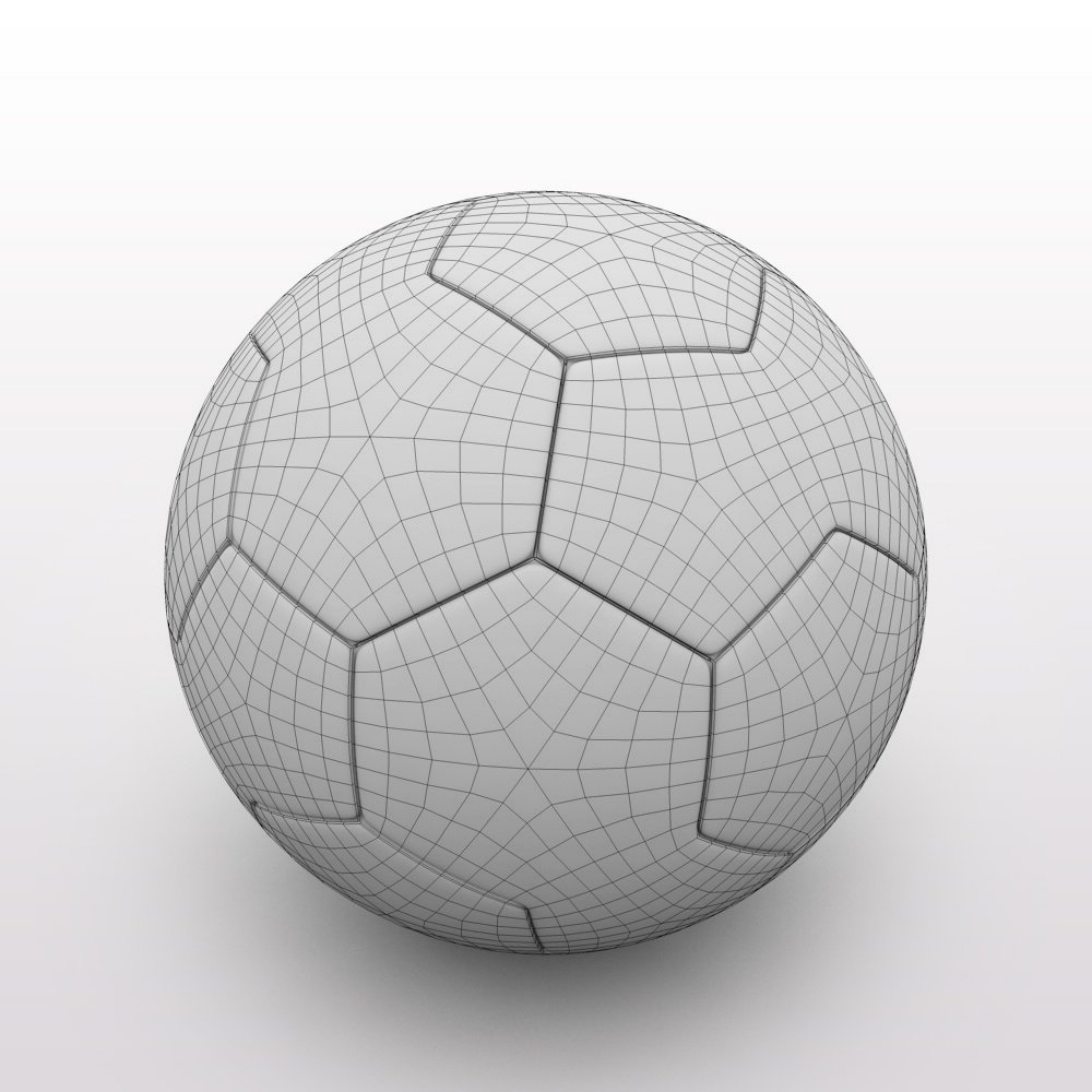 FA Cup Ball 2009 - Black 3D Model in Sports Equipment 3DExport