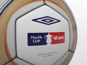 fa cup ball 2009 - gold 3D Model