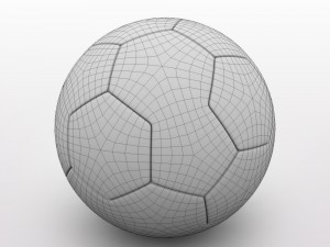 fa cup ball 2009 - green - vase Modello 3D