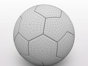 fa cup ball 2009 - green - vase Modello 3D