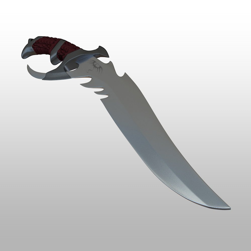 Model 3D. dragon knife Model 3D. 