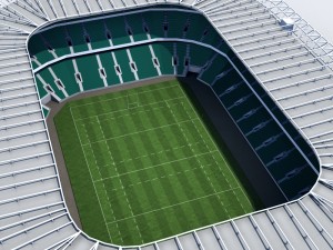 twickenham stadium 3D मॉडल