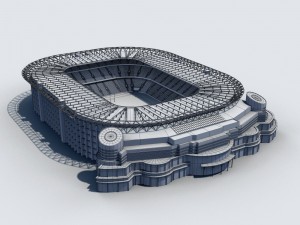 twickenham stadium 3D मॉडल