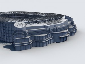 twickenham stadium 3D मॉडल