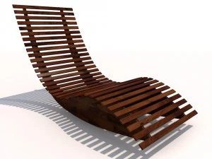 lettino prendisole - dondolo Modello 3D