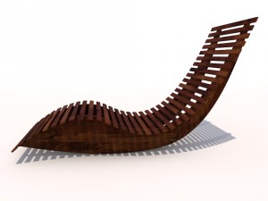 sun lounger - rocker 3D Model