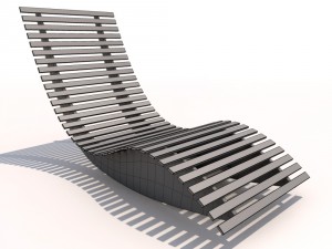 sun lounger - rocker 3D Model