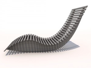 sun lounger - rocker 3D Model