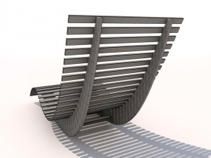 sun lounger - rocker 3D Model