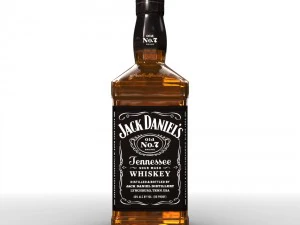 jack daniels 70cl bottle 3D Model