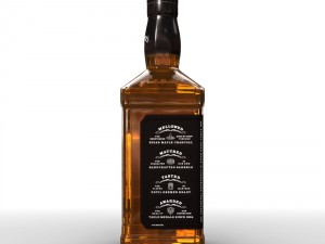 jack daniels 70cl bottle 3D Model